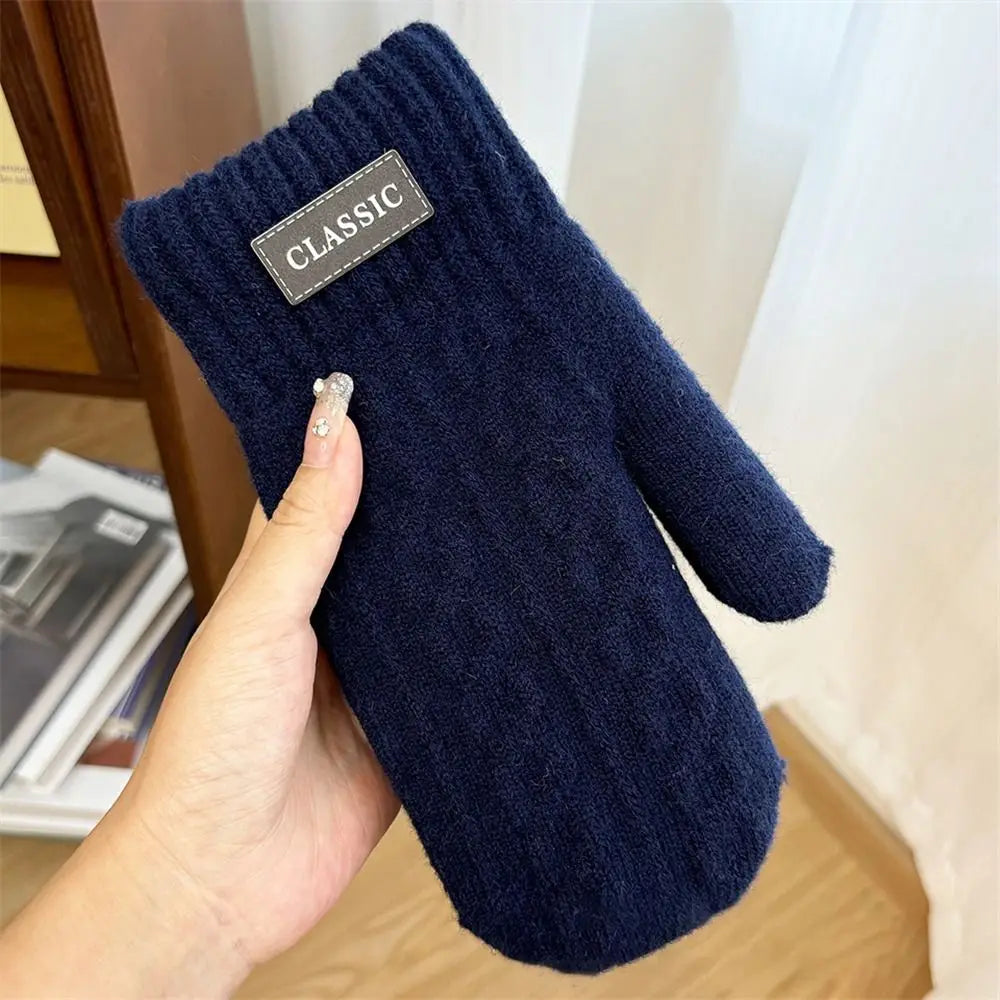 Unisex Fleece Lined Knit Gloves - Windproof Winter Driving Gloves - photo 8