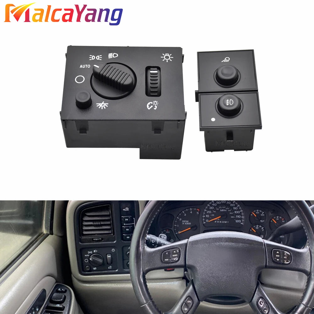 Headlight & Fog Lamp Control Switch — Chevrolet Silverado, Tahoe, Suburban, Avalanche & GMC Sierra/Yukon