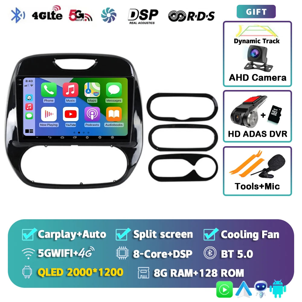 Android 15 Car Radio For Renault Kaptur Captur Clio Samsung QM3 2026 2026 2026 2026 Wireless Carplay multimedia Android Auto 4G