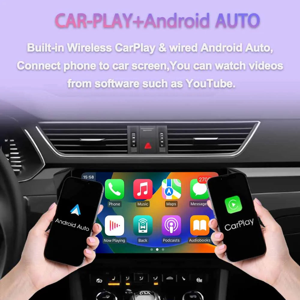 Android Car Stereo for VW Golf Mk5, Jetta GLI, Rabbit 1K (2006–2010) — CarPlay, Android Auto, GPS, 4G, WiFi
