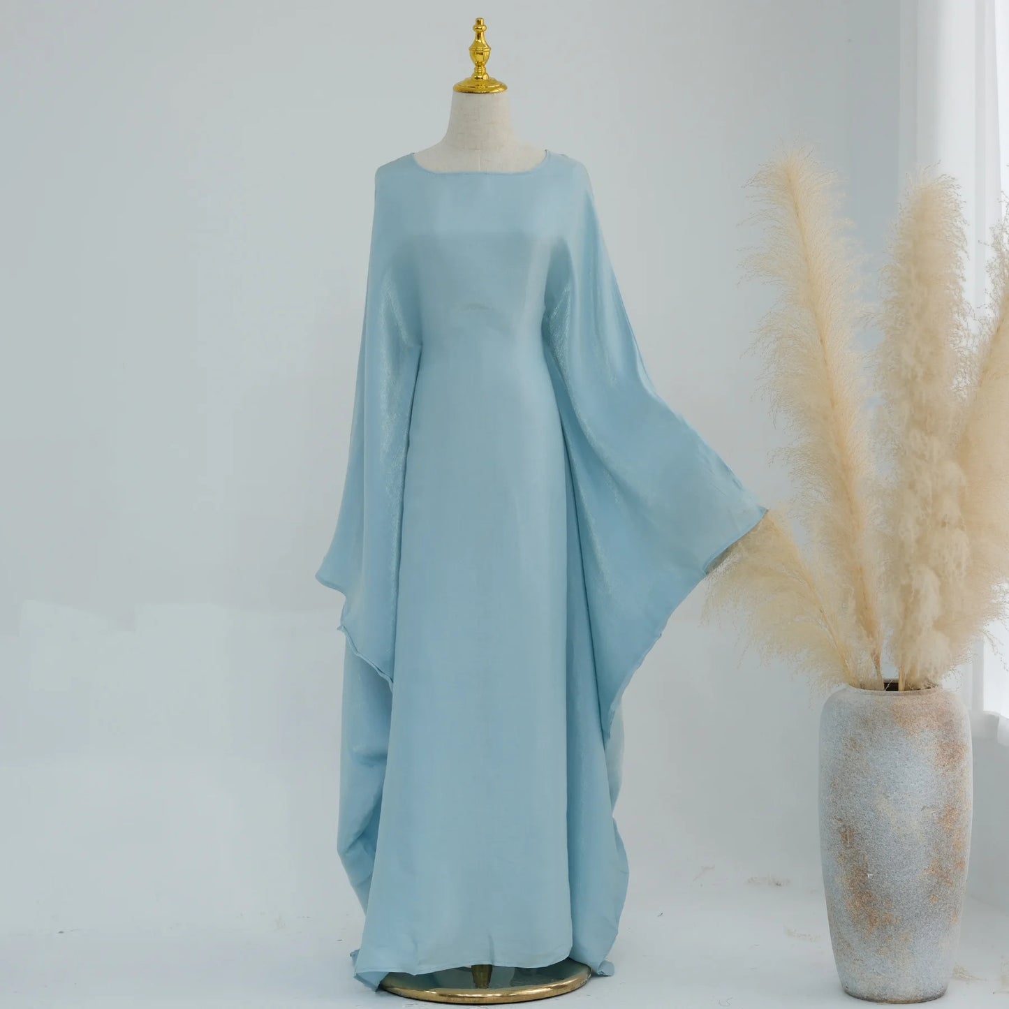 Butterfly Abaya Inside Inner Belt Muslim Party Long Dress Abayas for Women Dubai Turkey Islamic Clothing Ramadan Eid Kaftan Robe