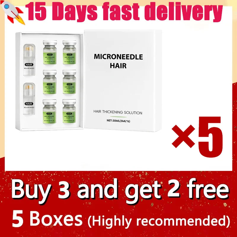 Anti-Hair Loss Scalp Care Roller Serum Kit Nourishes Roots Strengthens Hair Prevents Baldness Daily Care