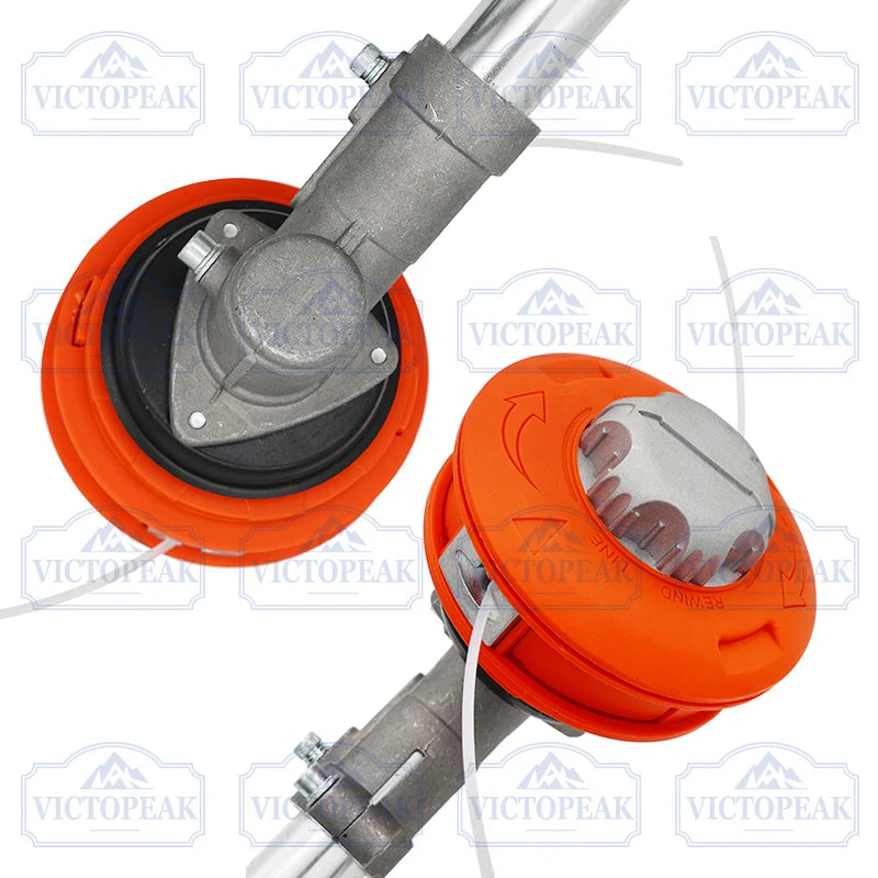 Aluminium Cover Automatic Trimmer Head Durable Metal Grass Trimmer Head for Brush Cutter Garden Power Tool Accessories