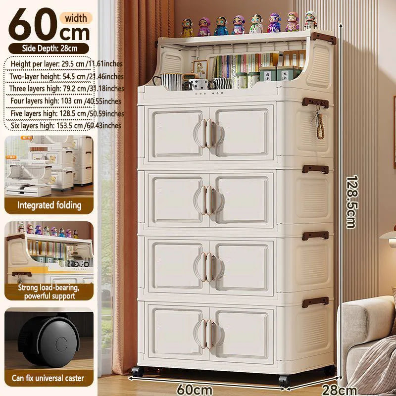 Foldable multi-tier snack and toy storage rack — view 18 of 24