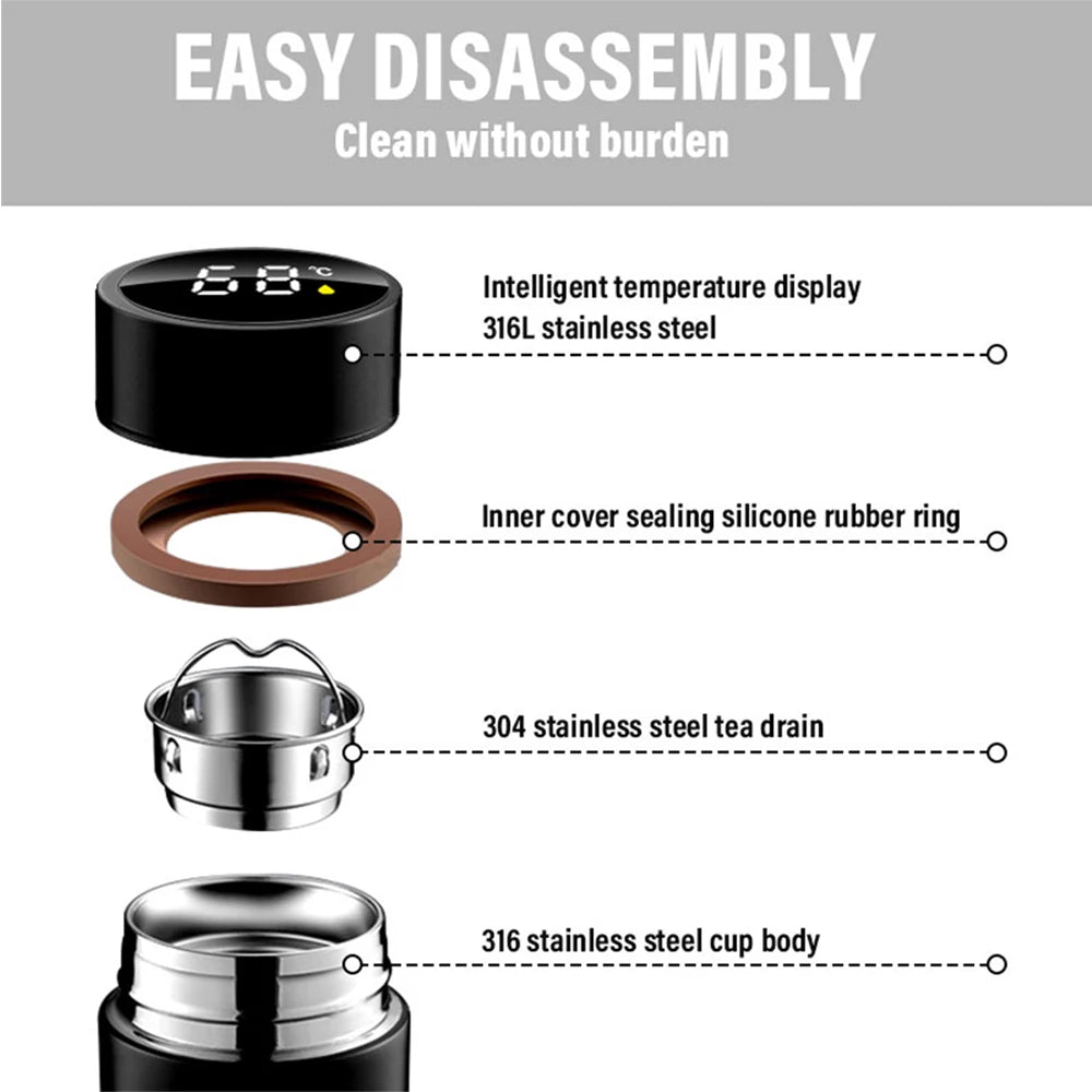 Stainless Steel Car Badge Thermos Mug Leak Proof Thermo Cup Smart Thermos Kettle For Mitsubishi Ralliart Pajero Eclipse Asx L200