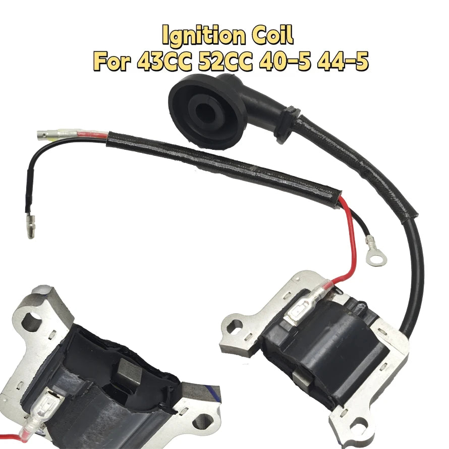 40-5 44-5 Ignition Coil Fit for 43CC 52CC Lawn Mower Brush Cutter Grass Trimmer Replacement Accessories Garden Tools Steel  ABS
