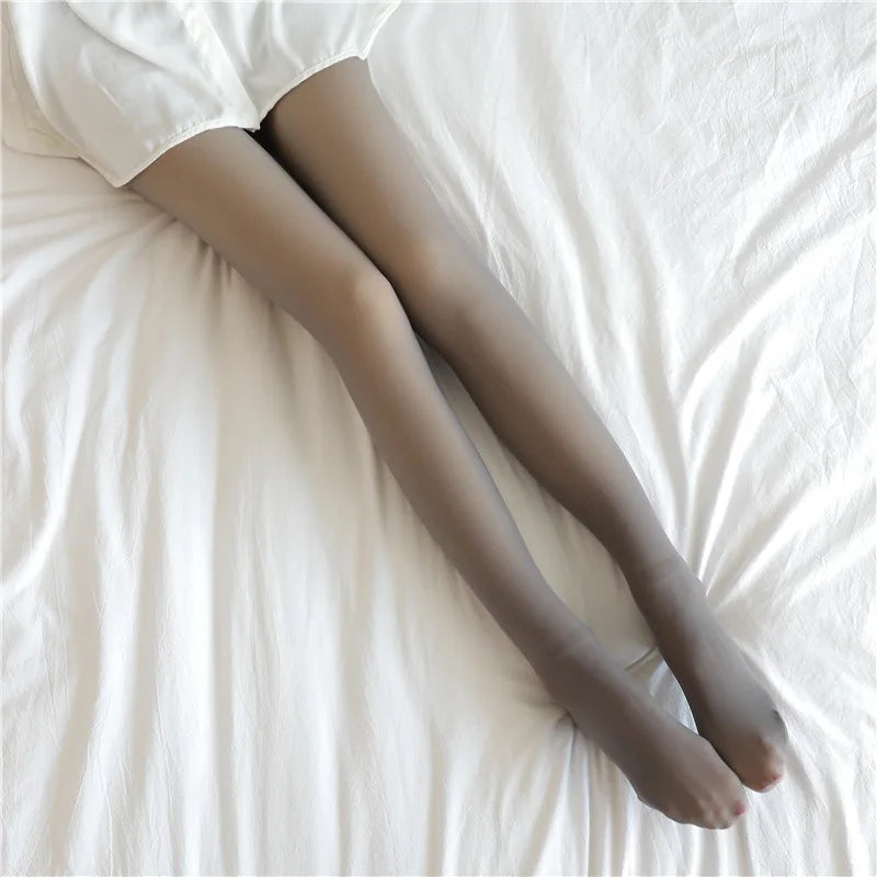 Thermal Fleece-Lined Tights – Warm Winter Sheer Pantyhose