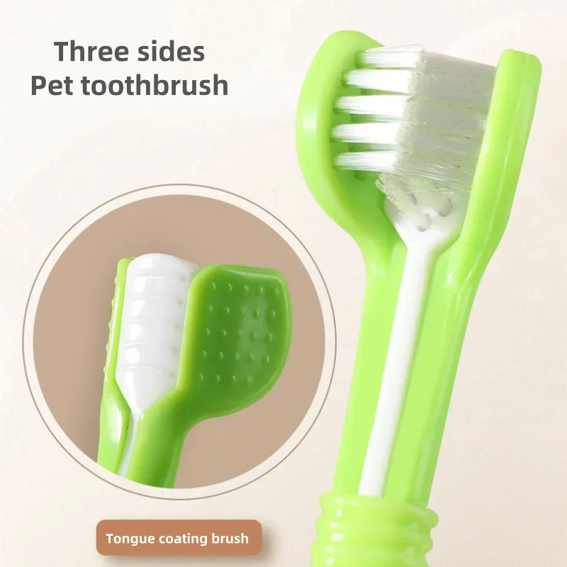 3-Head Soft Pet Toothbrush - Easy-Grip for Small Breeds – photo 4