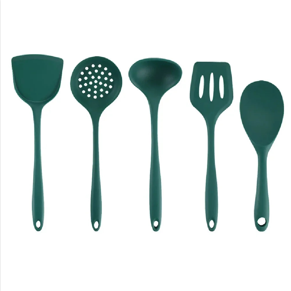 5-Piece Silicone Kitchen Utensil Set - Spoons and Scoops for Pots - photo 7