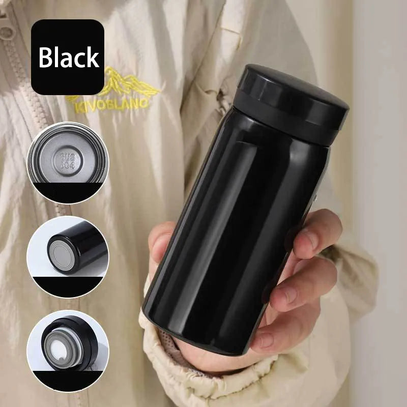 200ML/300ML Stainless Steel Pocket Cup Mini Thermos Cup Travel Thermal Coffee Mug Small Capacity Vacuum Flask Water Bottle