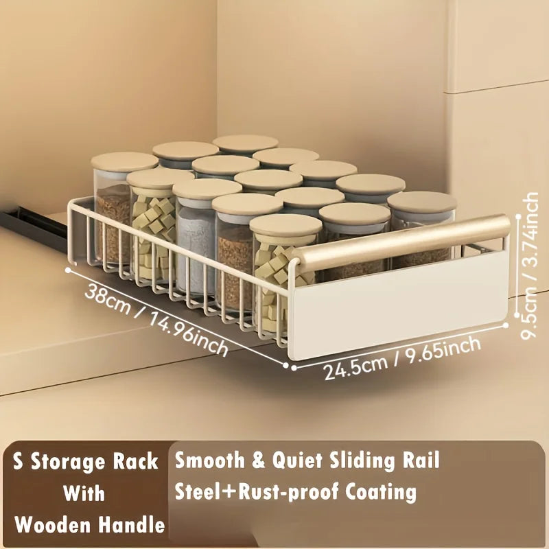 Pull-Out Kitchen Drawer Organizer - Sliding Rack for Plates and Bowls - photo 8