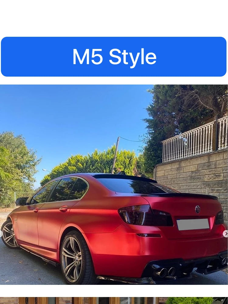 Rear Bumper Trunk Spoiler Lip Roof Carbon Boot Spoiler Wing M5 MP M4 PSM For BMW 5 Series F10 2026-2026 Car Accessories
