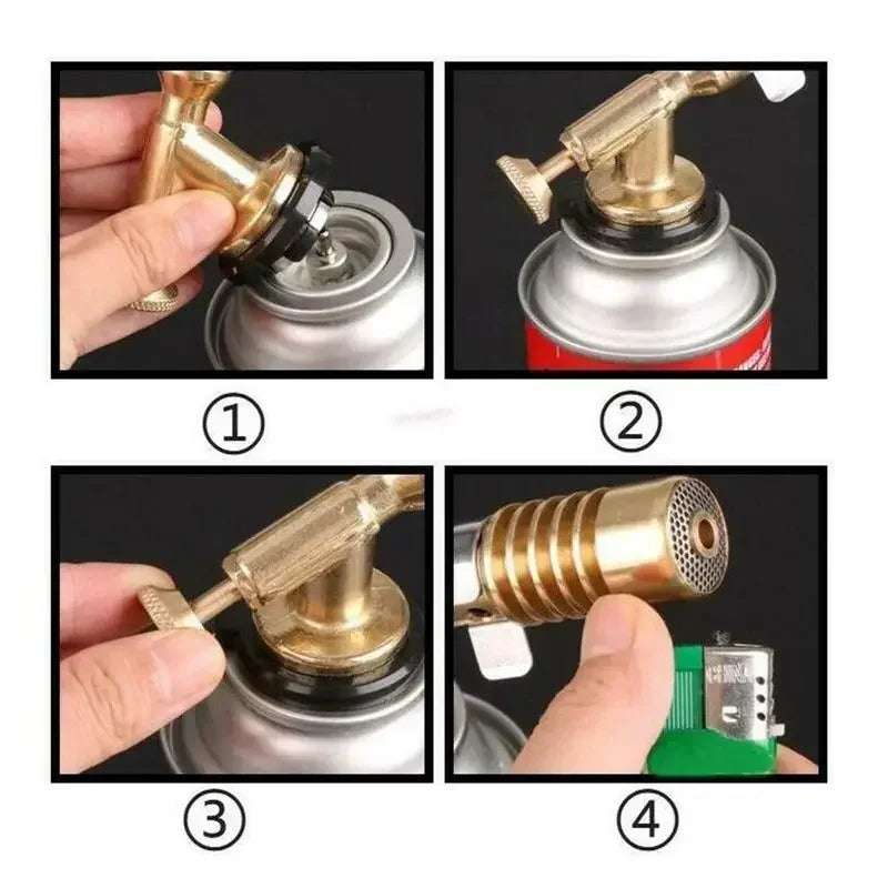 Portable Gas Burner Welding Torch High Temperature Copper Brass Blowtorch for Brazing Soldering Plumb Tools