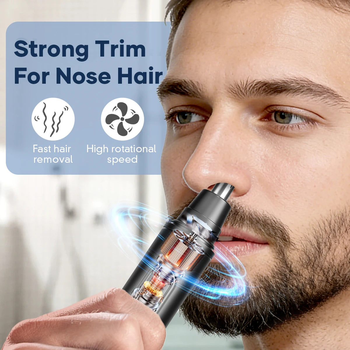 Men's Beard Grooming Kit — T9 Trimmer, Oil, Balm, Brush & Comb