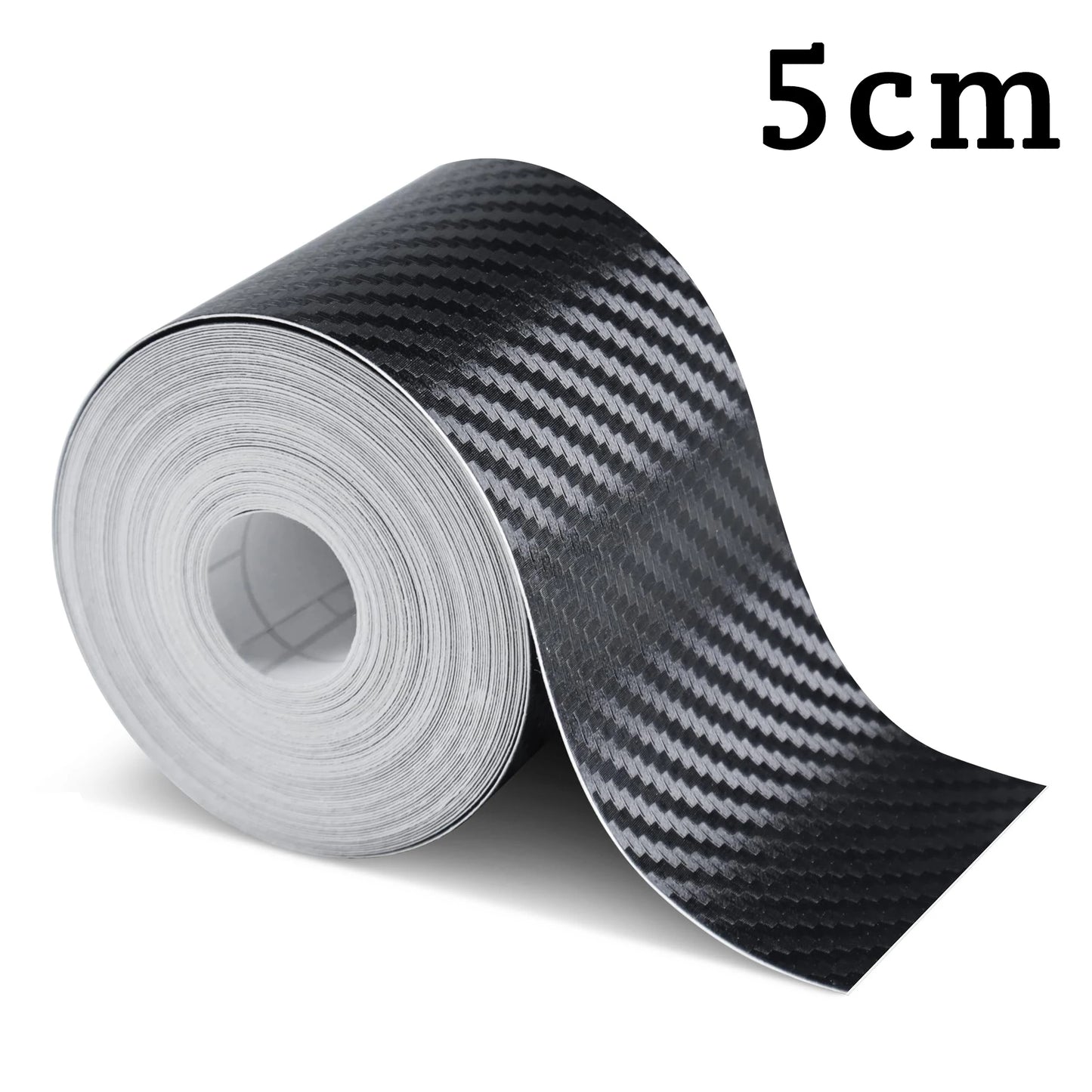 1-10m Nano Carbon Fiber Film Transparent Car Body Vinyl Wrap Black Sticker 3D Auto Foil Cover Decoration Door Mirror Protective