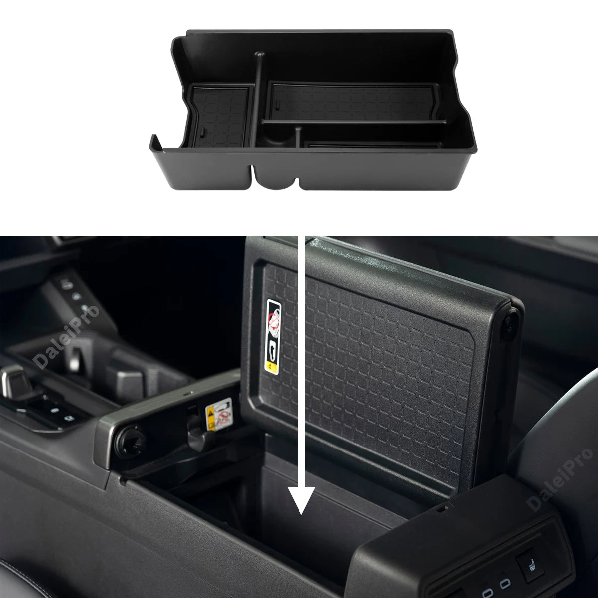 For Toyota RAV4 2026 2027 Car Center Console Organizer Tray Drawer Box Armrest Storage Box Vibration Reduction RAV4 Accessories