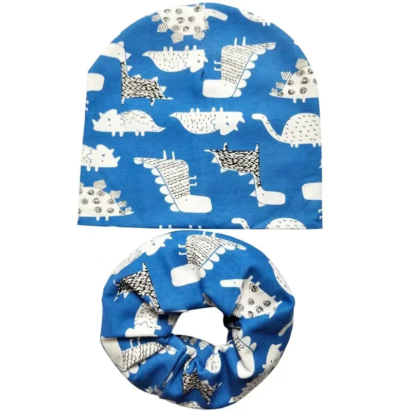Kids Dinosaur Hat and Scarf Set - Cartoon Beanie with Neck Warmer - photo 19