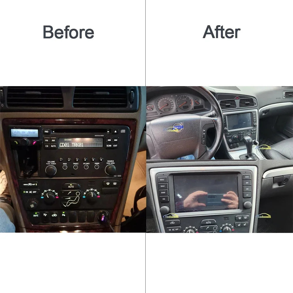 8" Car Stereo with Apple CarPlay & Android Auto, Compatible with Volvo XC70 V70 S60 S40 & V40