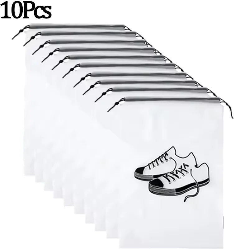 10/1Pcs Portable Shoes Storage Bag Dust-proof Drawstring Pouch Travel Packing Shoes Organizer Household Waterproof Shoes Cover