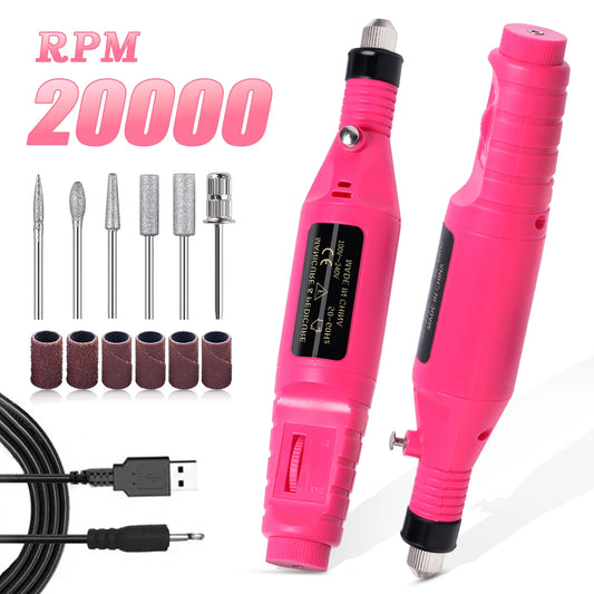Electric Nail Drill Machine Sander Set for Manicure & Pedicure Polishing