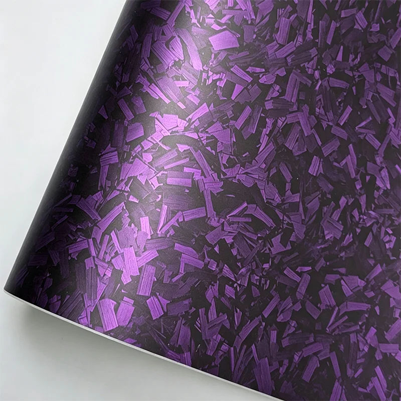 PET Forged Carbon Fiber Vinyl Wrap Film Self Adhesive Car Stickers Waterproof Auto Motorcycle Decoration Car Accessories