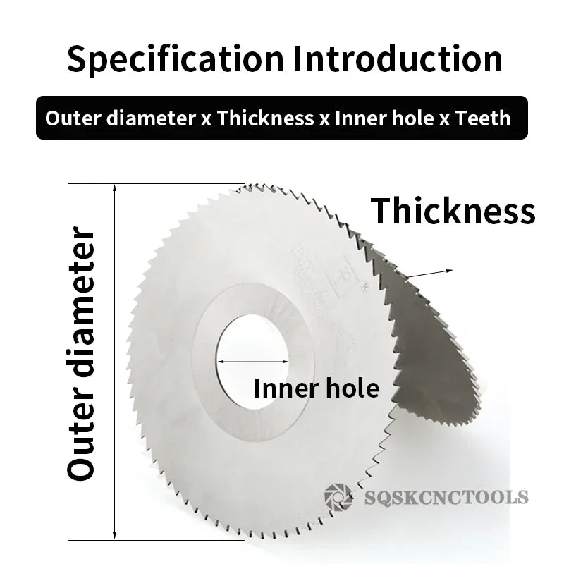 ExactBit HSS Milling Saw Blade — 40–125mm Slotting Cutter