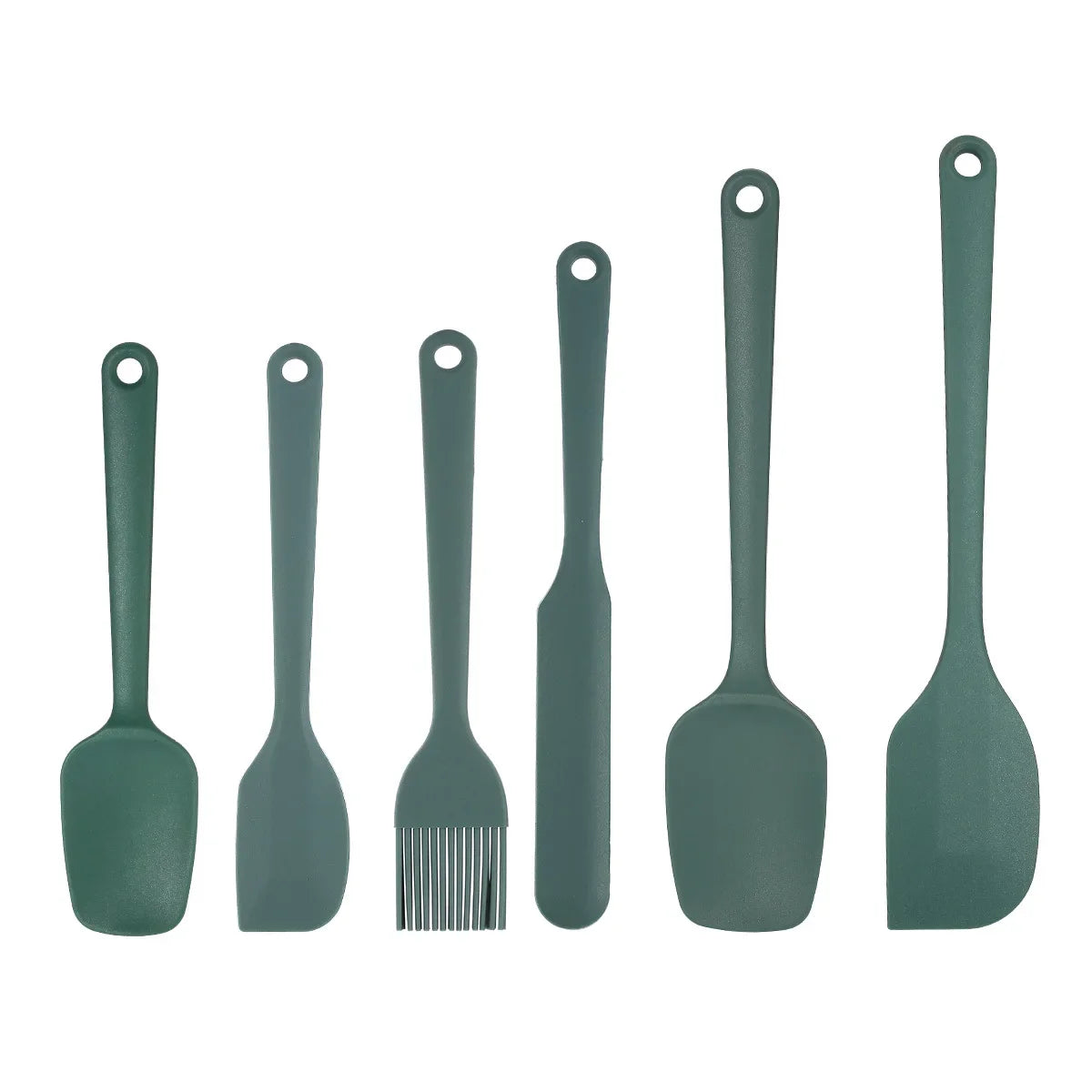 Silicone Baking Utensil Set - Spatulas, Scraper & Oil Brush - photo 5