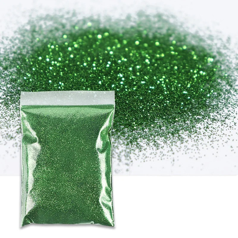 50g Extra Fine Glitter Holographic Laser Dazzling Nail Glitter Powder Art Crafts Resin Tumbler Decoration Shiny Flakes Sequins