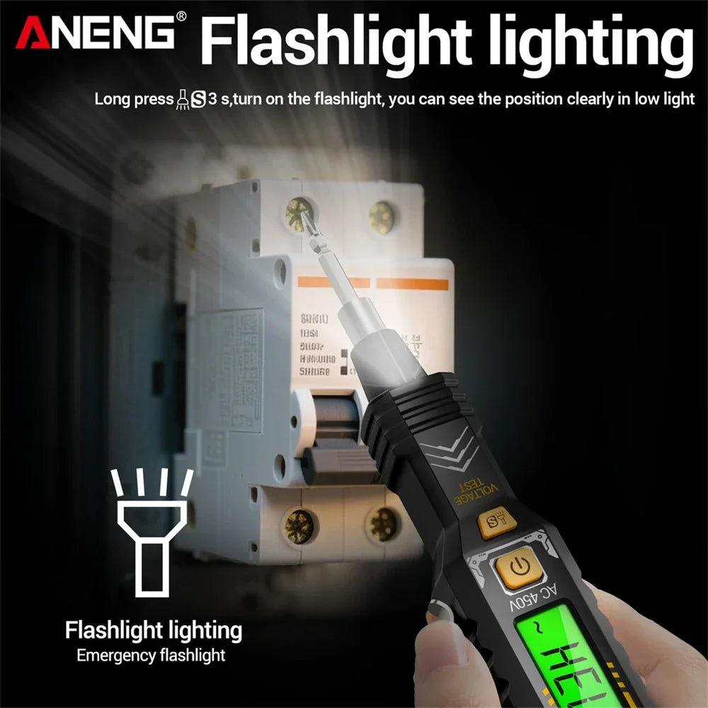 ANENG B20 Insulated Screwdriver Double Head Dual-use Slotted Cross Tester Pen Screw Driver Repair Voltage Meter Hand Tools