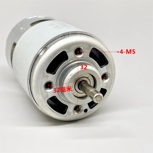 RS-887 Motor DC 12V 18V 19700RPM High Speed High Power Double Ball Bearing 48mm Motor Carbon Brush Electric Drill Garden Tool