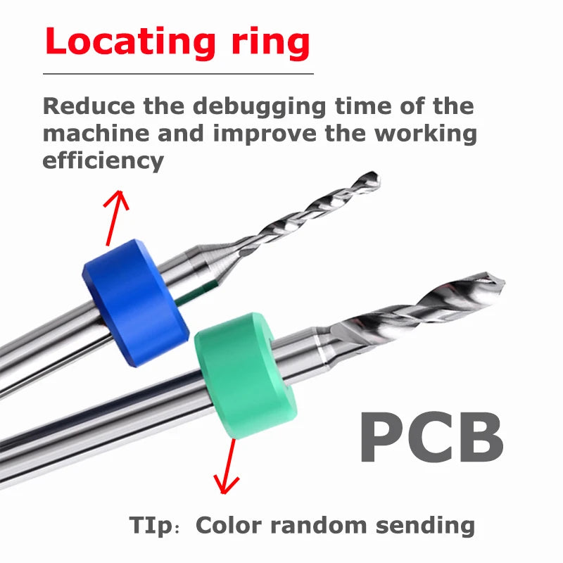 PCB Micro Drill Bits, 3.175 mm Shank, 0.1 to 6.8 mm
