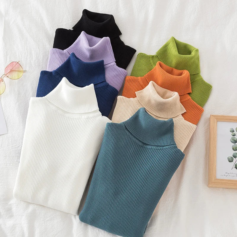 Women's soft turtleneck sweater, cotton blend — view 2 of 20