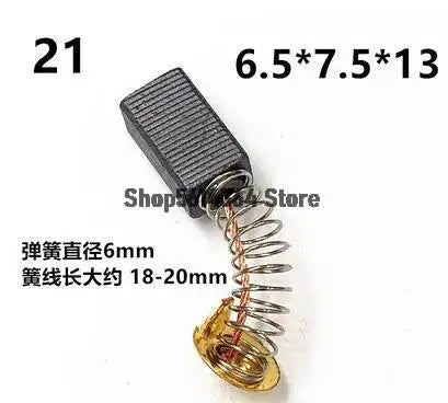 4pcs Carbon Brushes for Small Motors, Centrifuge Tools, Spring Carbon Brushes for Hand Drills, Angle Grinders, Cutting Machines