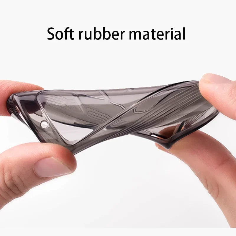 For TOYOTA Sienna RAV4 VENZA Mirai Hybrid Transparent Black Soft TPU Vehicles Alphard Remote 4 5 6 Button Car Key Case Cover Fob