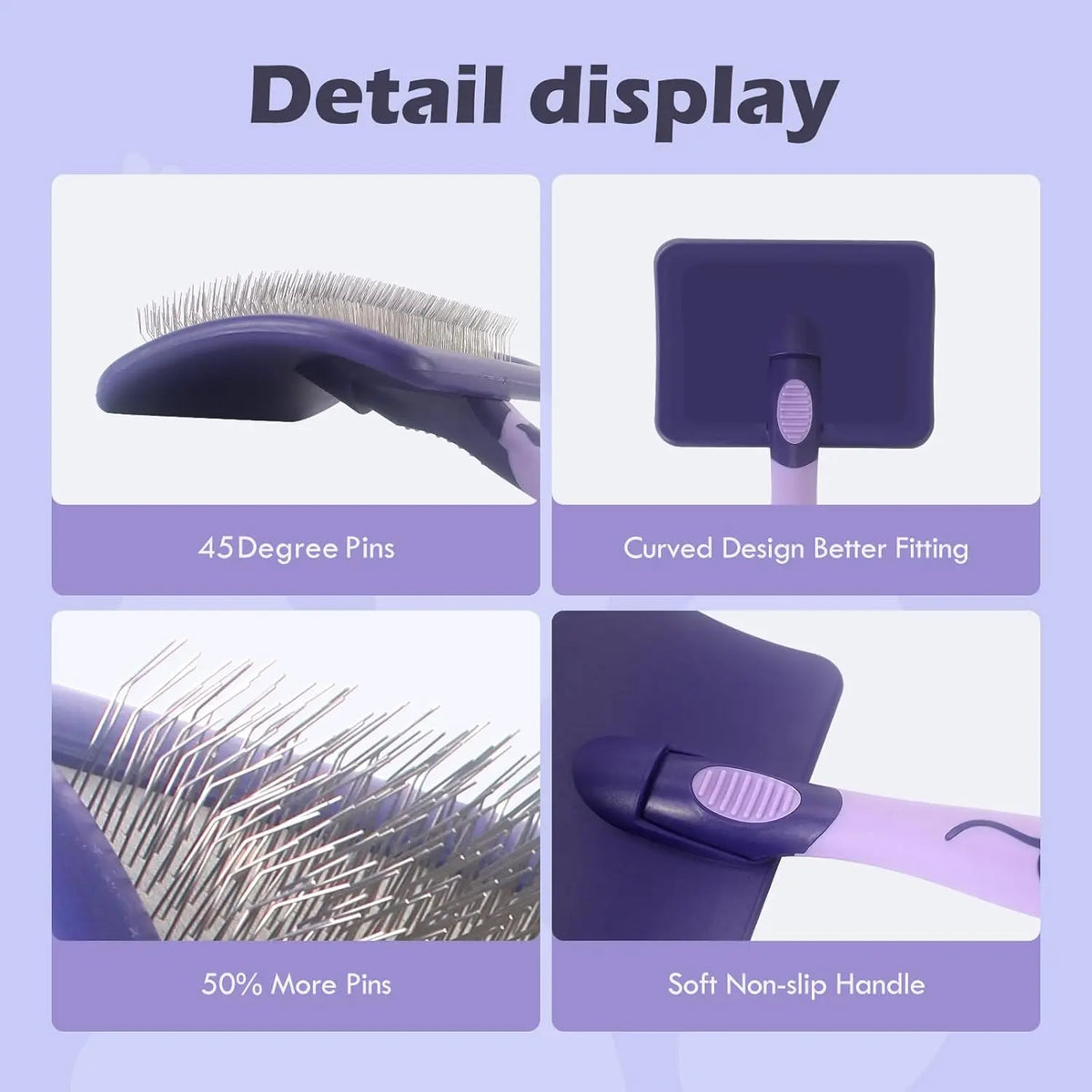 Dog Dematting Brush for Poodles & Curly Coats - Detangling Comb - photo 5
