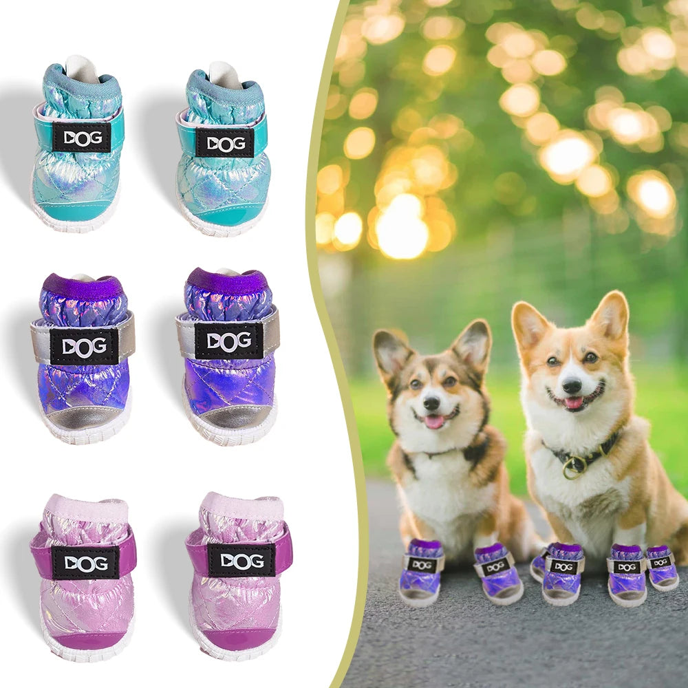 Wool-Lined Dog Boots - Water-Resistant Winter Paw Protectors – photo 4