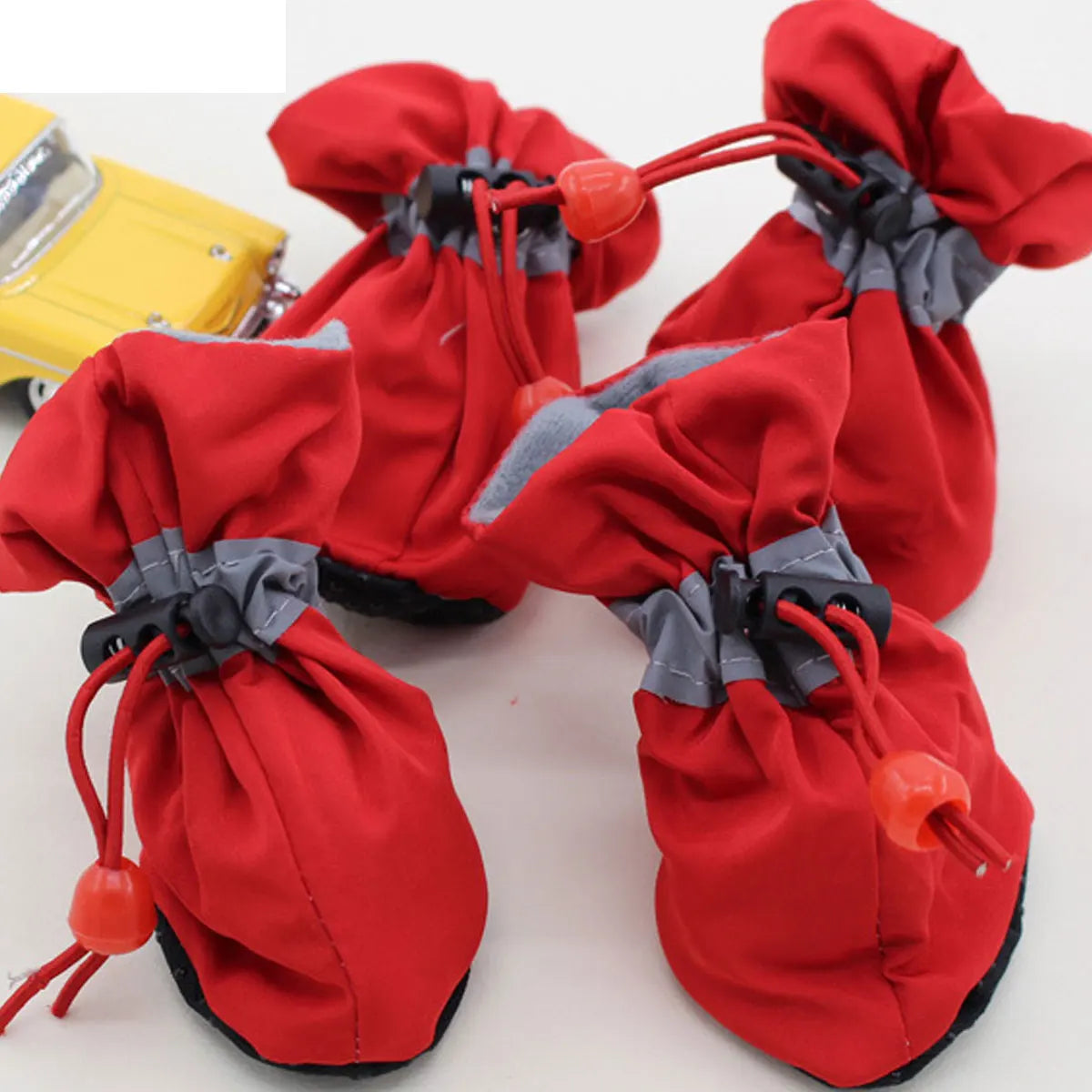 Fleece Dog Snow Booties - Reflective Anti-Slip Pet Winter Shoes - photo 7