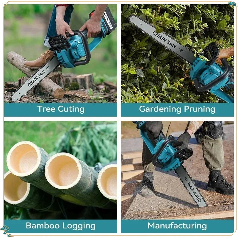 Makita 18V  Portable Chainsaw Brushless Electric Chain Saw  Rechargeable Cordless Graden Pruning 2200W Tools