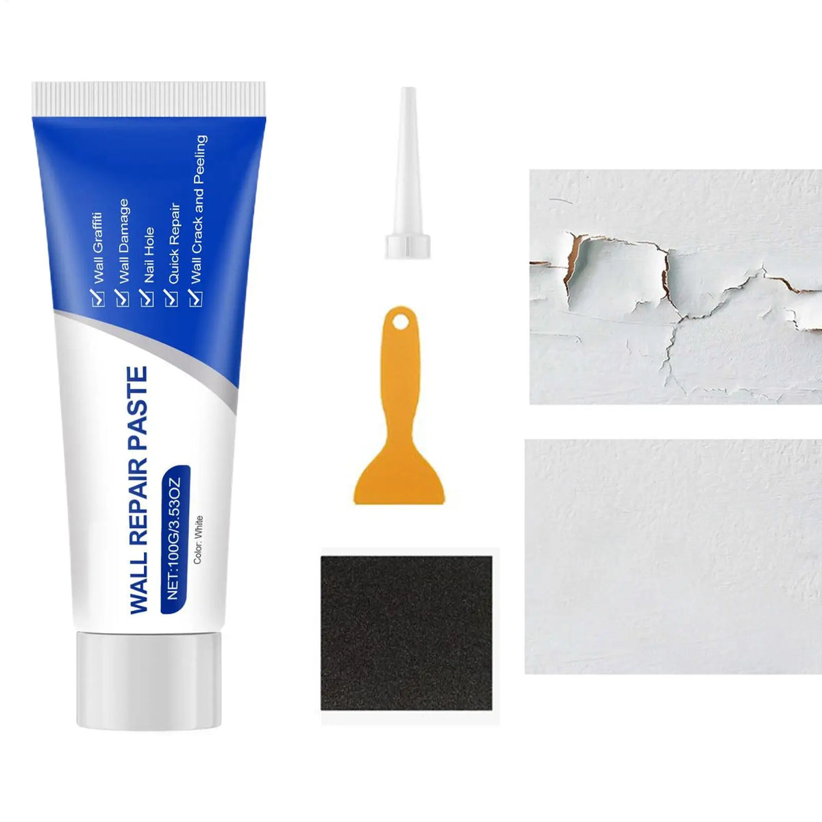 Wall and Drywall Hole Repair Kit with Mending Putty