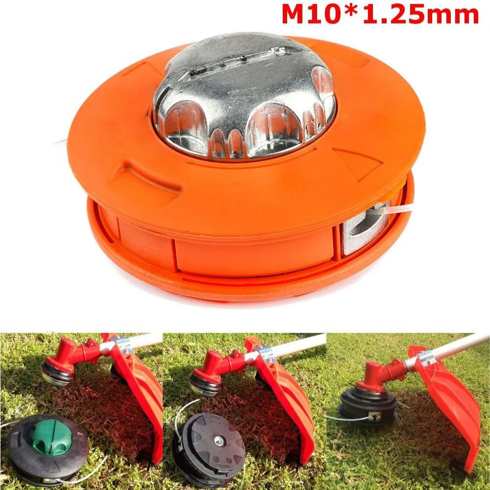 Automatic Grass Trimmer Head for Gasoline Garden Machinery Brush Cutter Universal Fit String Trimmer Replacement Bump Head