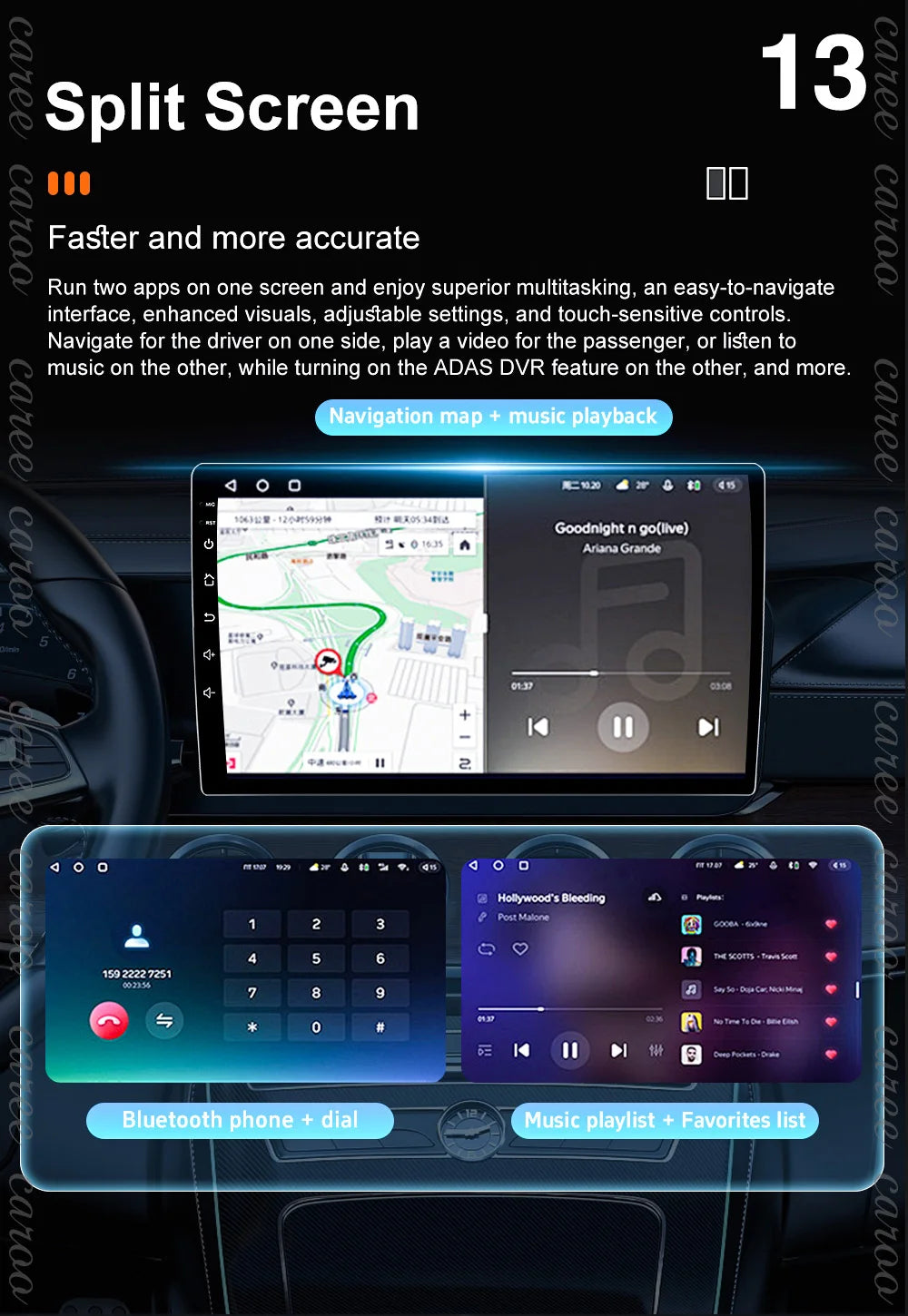 2din Carplay Auto For Chevrolet Aveo2 Sonic T300 2011-2015 Android 15 8 Core Car Radio Multimedia Radio Player GPS Navigation BT