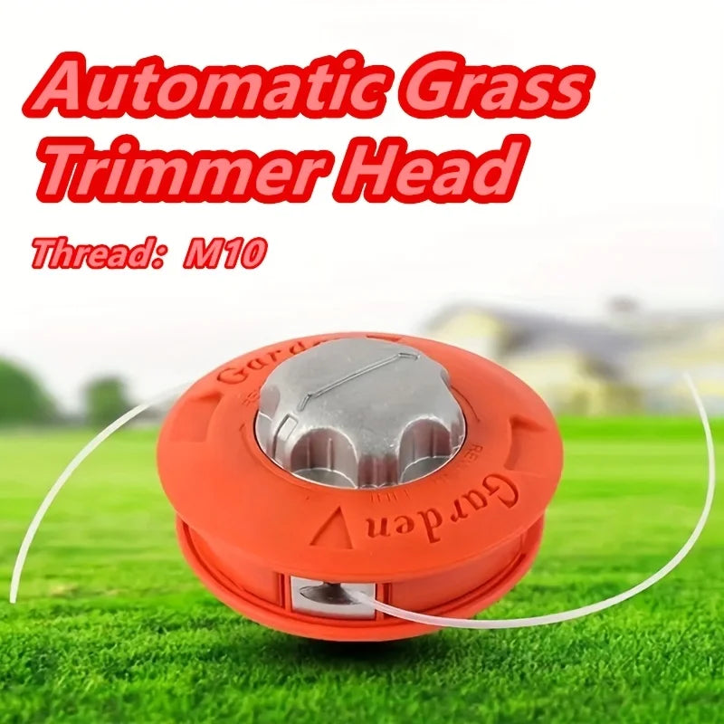 Universal M10 Aluminum Nylon Brush Mower Bump Spool Grass Trimmer 2 Lines Cutter Head Thread Line String Saw Strimmer Garden