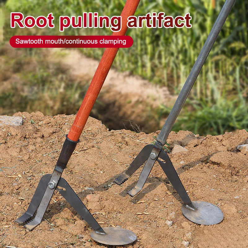 【E】Heavy-Duty Root Remover Garden Tool Designed For Efficient Manual Plant Root Removal Of Corn Stalks And Soybean Root