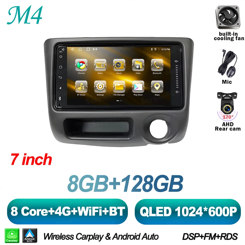 8-Core Android Car Stereo for Toyota Vitz XP10, Yaris, Platz & Echo (1999–2005) — CarPlay, RDS, Touchscreen