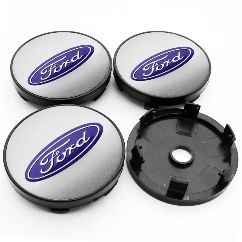 4Pc 56mm 60mm 54mm Car Wheel Center Hub Cap For Ford Fiesta Mondeo Fusion Explorer Escape Focus Kuga Rim Cover Sticker Accessory