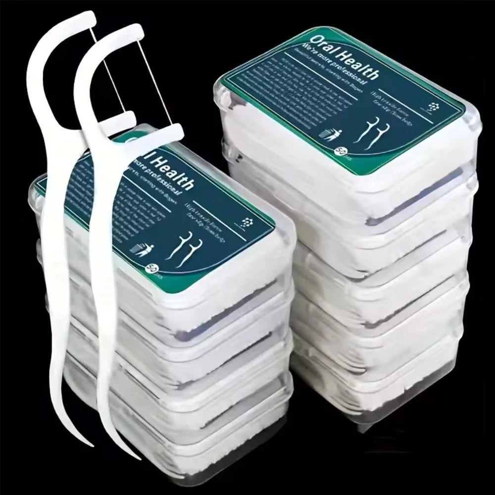 100pcs Healthy Floss Sticks Set Deep Cleaning, Portable Disposable DailyOral Care, Travel-Friendly Original Sticks, Teeth Cleani