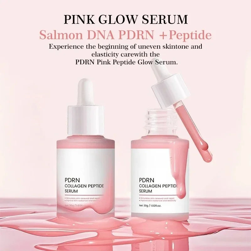 Collagen Peptide Facial Serum for Dull Skin Boosts Elasticity Skin Renewal Repair Salmon PDRN Korean Beauty Product