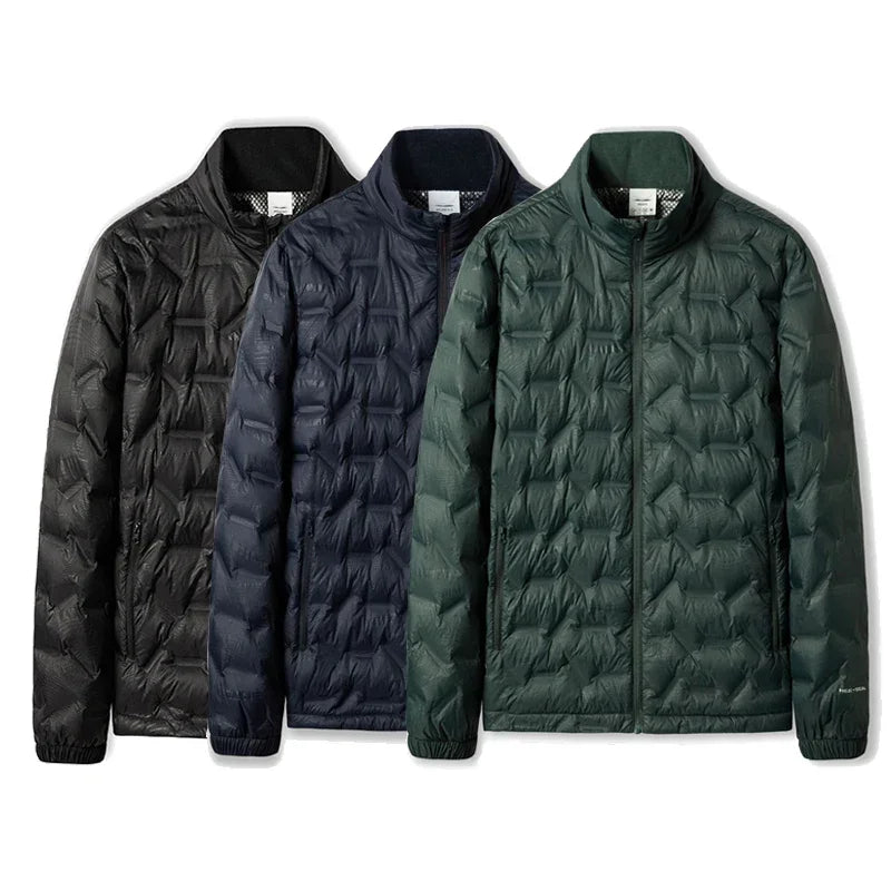 Men's Hooded Outdoor Puffer Jacket - Warm Hiking and Camping Coat - photo 3