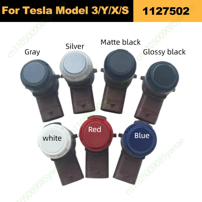 For Tesla 3/S/X/Y 1127502 PDC Parking Sensor Bumper Ultrasonic Radar Reversing Warning Radar Sensor Replacement Parts 7 Colors