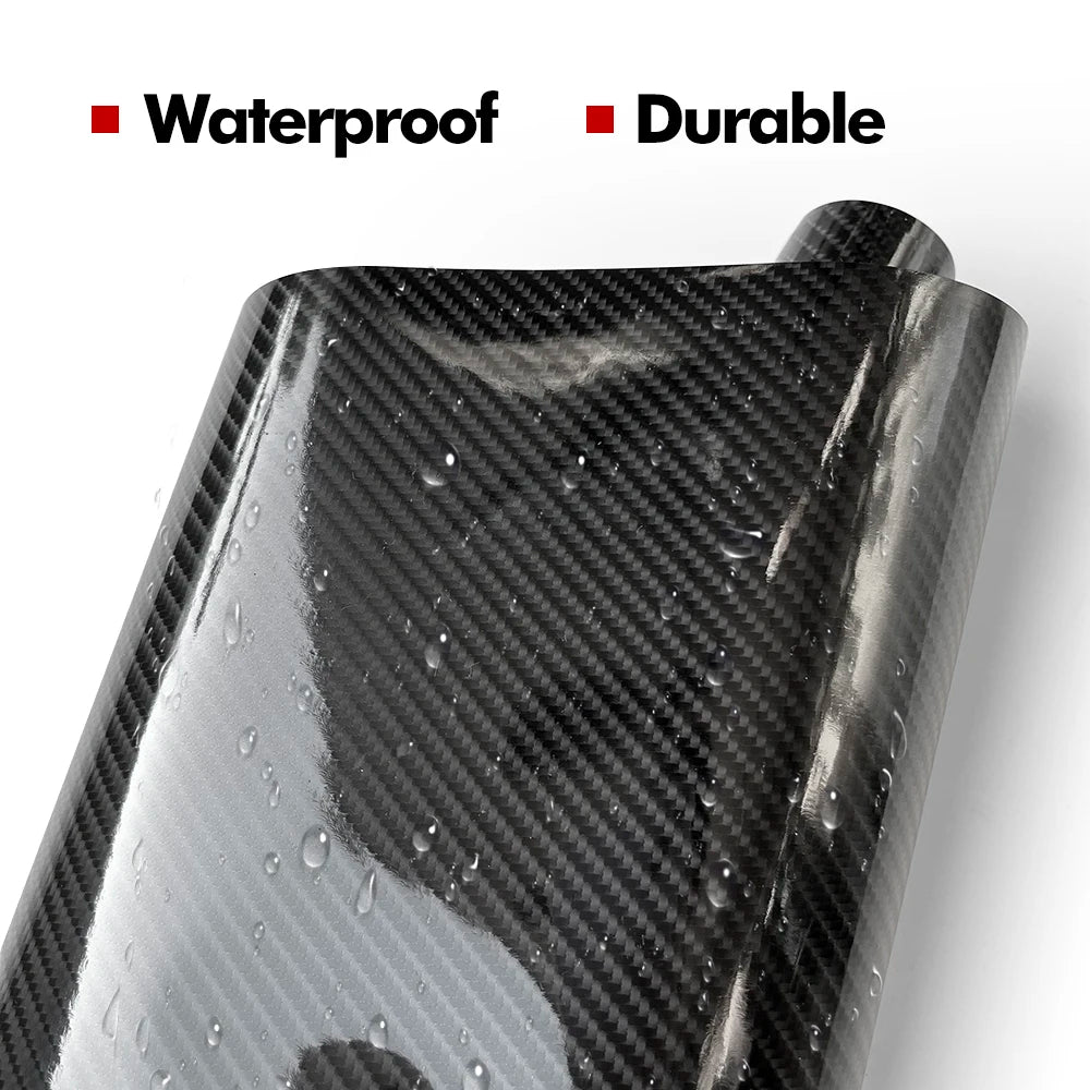 9D Carbon Fiber Vinyl Film High Glossy Car Sticker Film Cover Motorcycle Sticker Vinyl Wrap Accessories for Vehicles Adhesive